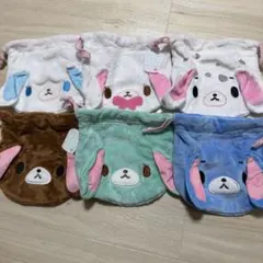 サンリオ シュガーバニーズ ふわふわ巾着 6点セット コンプリート