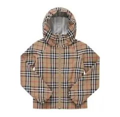 Burberry ベージュチェック フード付きジャケット