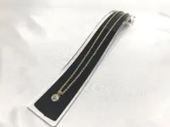 状態良好 ニナリッチ NINARICCI ネックレス ロゴ 石付き クリア系