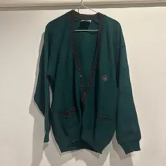 NAVIGARE グリーン ニット カーディガン XL 緑