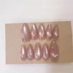 現品　ネイルチップ　マグネット　フラッシュ　ストーン　ロングネイル