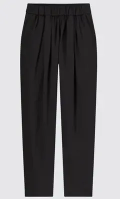 【新品・未使用】ユニクロU スウェットギャザーパンツ L ブラック