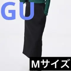 GU ヘビーウェイトスウェットナロースカート 標準丈 黒 ブラックのサムネイル