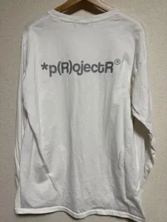 *p(R)ojectR®ロンT Lサイズ ホワイト シルバーロゴ