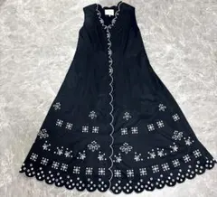 美品chestyチェスティカットワークレース刺繍ワンピース