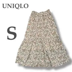 【ユニクロ】⭐︎レディース⭐︎ポール&ジョー⭐︎ティアードスカート⭐︎花柄⭐︎フレア⭐︎S⭐︎