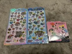 パワーパフガールズ うるちゅるポップシール おはじきシール3点セット