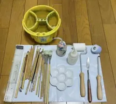 【9/30まで】絵筆 筆洗バケツ 美大受験 道具セット