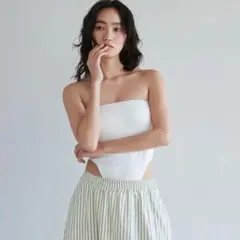 ハーフミラノカッティングBODYスーツ