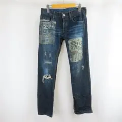 VINTAGE EDGE RUPERT ダメージ プリント デニム パンツ 1のサムネイル