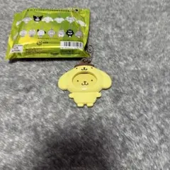 サンリオ　フォトバッジ付きマスコット　ポムポムプリン