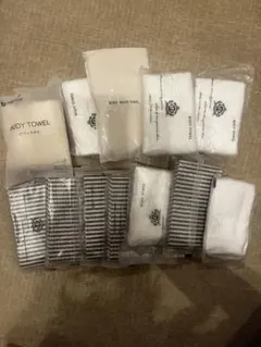 ボディータオル　ウォッシュタオル　使い捨て 12個入り　アメニティ