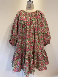 [美品 ]ZARA ザラ 花柄 ティアード チュニック ワンピース