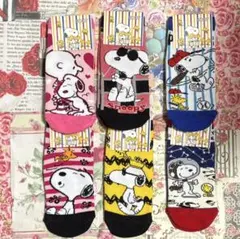 スヌーピー のびのび ソックス 6足セット ②