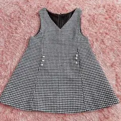 アプレレクール　パール付フレアジャンパースカート　ワンピース