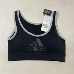 【新品】adidas ジュニアブラ 150cm ブラック　スポーツブラ
