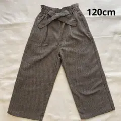 千鳥格子柄ワイドパンツ