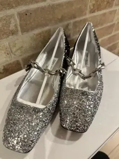 JIMMY CHOO グリッター フラットシューズ Diamond Tildaのサムネイル