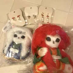 mofusand 福袋2026　歌舞伎にゃんマスコット2点、ピアス、イヤリング