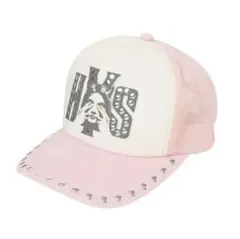 ヒステリックグラマー SEE NO EVIL スタッズメッシュキャップ サナ着用