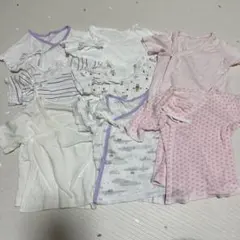 ベビー肌着 8点セット　50-60サイズ　短肌着　半袖