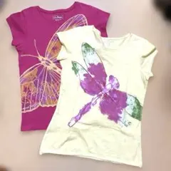 L.L.Bean 蝶とトンボのTシャツ2枚セット