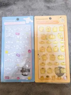 BONBON DROPシール　ポムポムプリン×シナモロール