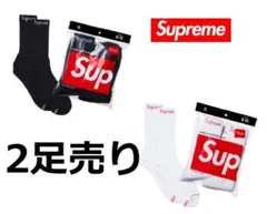 supreme Hanes 2足セット ヘインズ ソックス