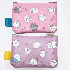 【訳あり特価】ナガノキャラクターズ 2個セットポーチ ピンク パープル ちいかわ