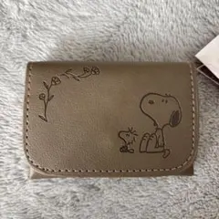 スヌーピー マルチキーケース　グレージュ