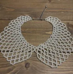 パールビーズ 襟型ネックレス