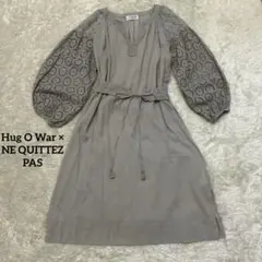 Hug O War × NE QUITTEZ PAS コラボ　ワンピース　グレーのサムネイル