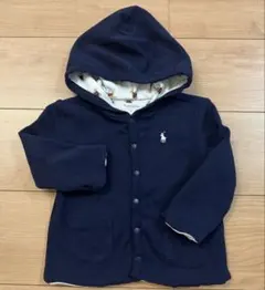 ラルフローレン　リバーシブル　フード付きカーディガン　18M