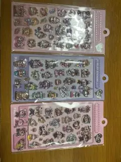 3Dリリーフキャラクターシールセット