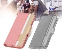 iPhone13 Proケース 対応 軽量 薄型 手帳 ピンク カバー