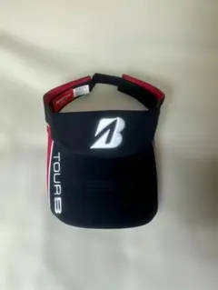 BRIDGESTONE TOUR B バイザー 黒/赤