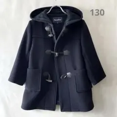 ファミリア　ダッフルコート　ネイビー　濃紺　130 ファミリアチェック