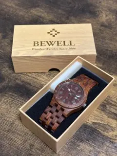 BEWELL 木製クォーツ腕時計のサムネイル