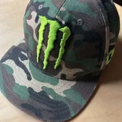 Monster energy 迷彩キャップ グリーンロゴのサムネイル