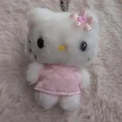 ハローキティ マスコット ピンク キルティングドレス　花のサムネイル