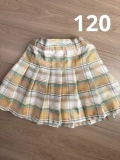 ピンクハント　チェックスカート　120