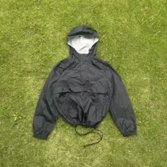 90's old uniqlo black anorak Parker city