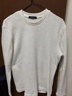 コムサイズム　ヘビーワッフルＴ　白　ホワイト