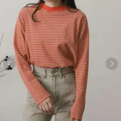 センスオブプレイス　アーバンリサーチ　リンガー　ボーダー　ロンT