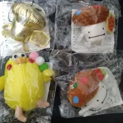 ドコモダケとポインコのマスコット グッズ 4個セット
