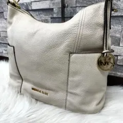 マイケルコース レザーワンショルダーバッグ Y2Kロゴシボ革ハンドバック 革鞄