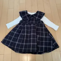 プティマイン　ジャンパースカート　80cm