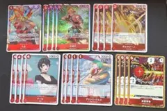 ワンピースカード　神速の拳　赤　SR以下　デッキセット 4コン