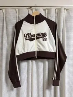 WEGO ショート丈 トラックジャケット ブラウン