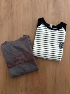 韓国子供服　トップス2枚セット　長袖カットソー